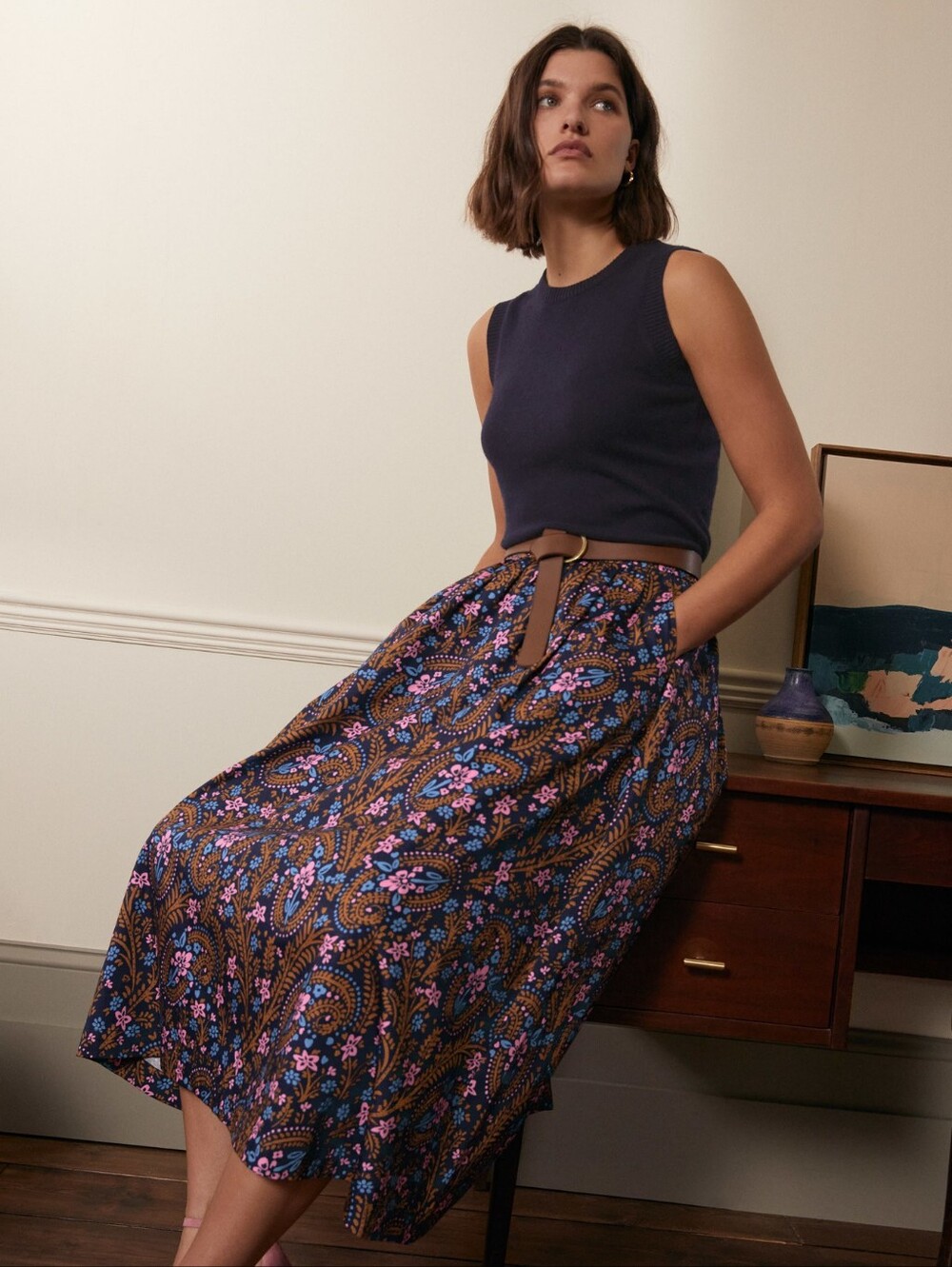 Boden Full Midi Skirt